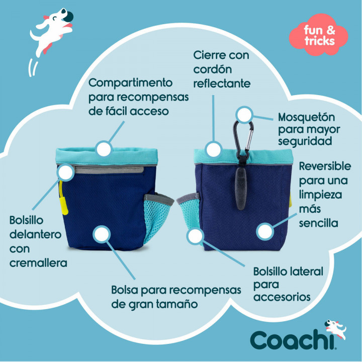 Alleshouder Coachi Train & Treat Blauw