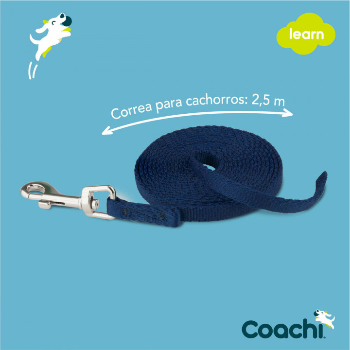 Hondenriem Coachi Blauw 2,5 m Training