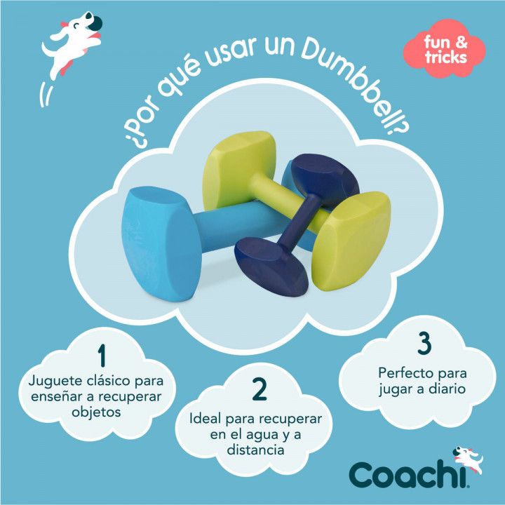 Juguete de adiestramiento Coachi TRAINING DUMBBELL