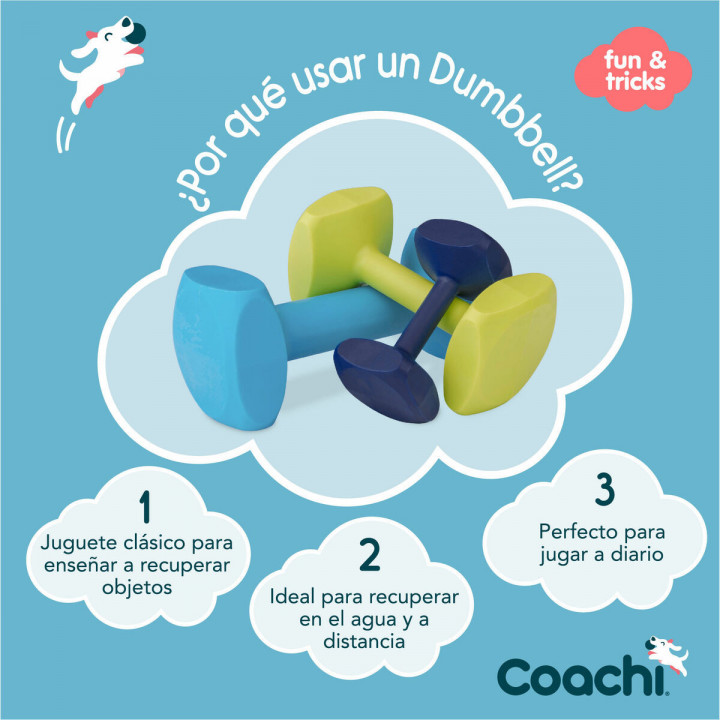 Jouet de dressage Coachi TRAINING DUMBBELL Bleu