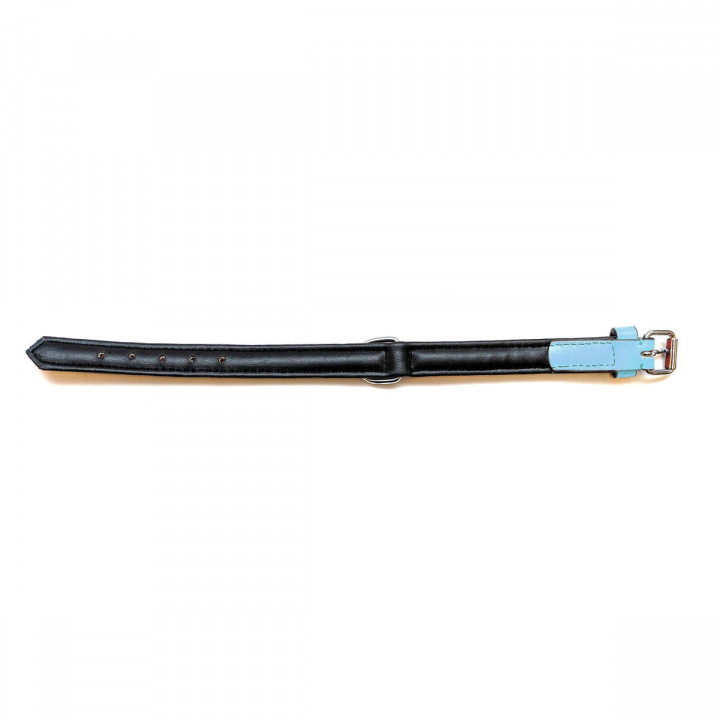 Collare per Cani Gloria 30 cm Trapunta Pelle Azzurro