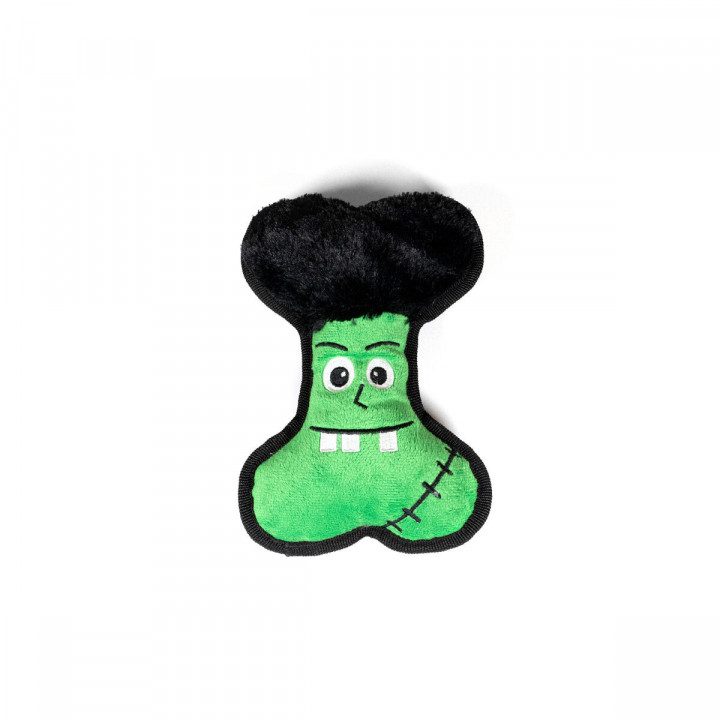 Jouet pour chien en peluche Gloria Frankestein Vert Polyester polypropylène Os
