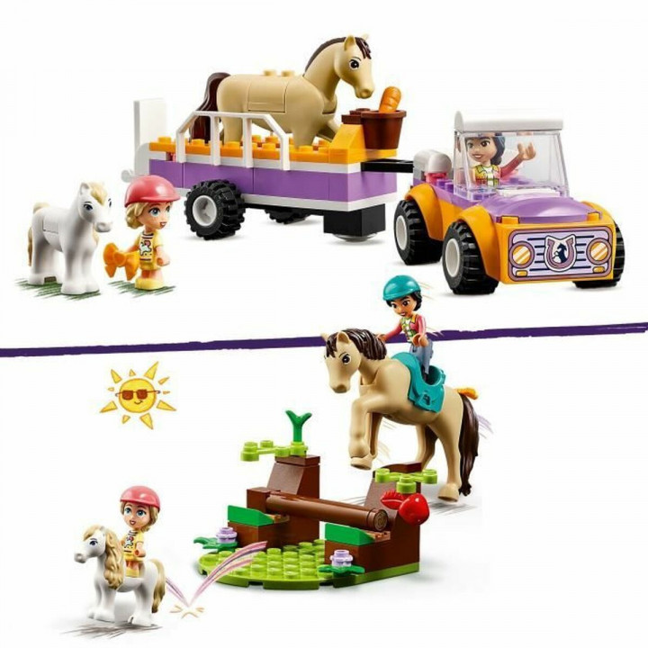 Bouwspel Lego 42634 Horse & Pony Trailer Multicolour 105 Onderdelen