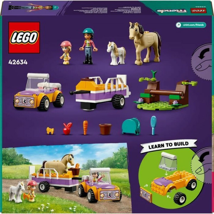 Set di Costruzioni Lego 42634 Horse & Pony Trailer Multicolore 105 Pezzi