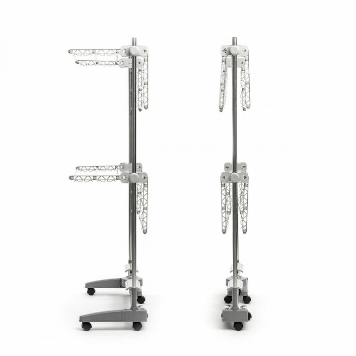 Stendibiancheria Elettrico Pieghevole con Flusso d'Aria Naturale Dryllon InnovaGoods 24 W 12 sbarre Grigio (Ricondizionati C)