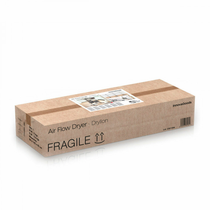 Klappbarer Elektro-Wäscheständer mit natürlicher Luftzirkulation Dryllon InnovaGoods 24 W 12 Stangen Grau (Restauriert C)