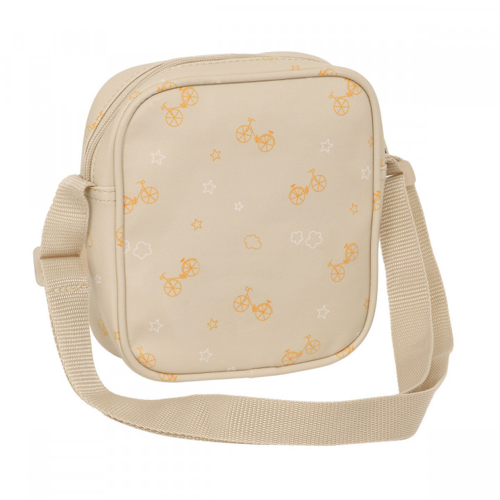 Borsa a Tracolla Safta Orso Beige 16 x 18 x 4 cm
