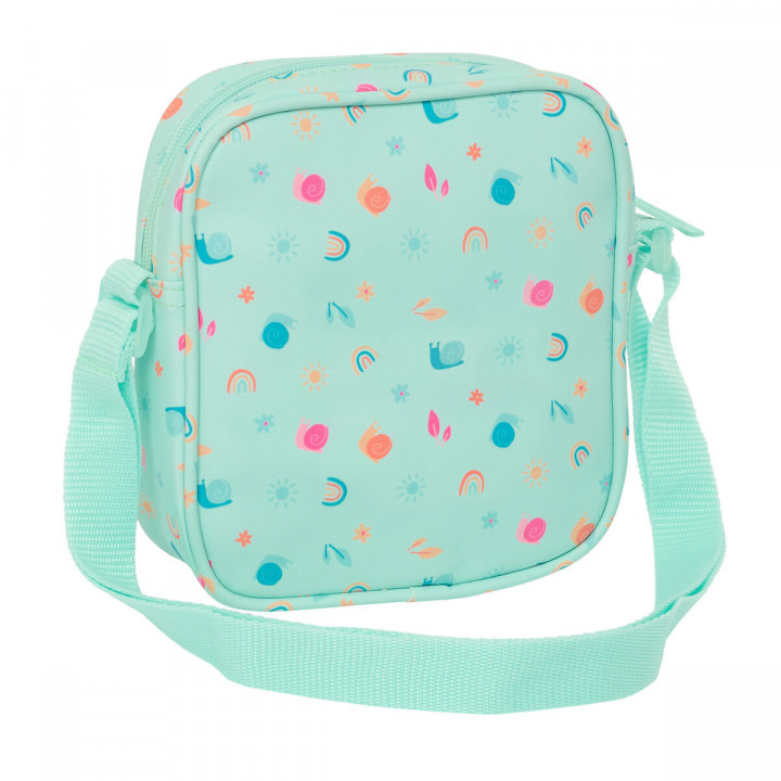 Borsa a Tracolla Safta Caracol Turchese 16 x 18 x 4 cm