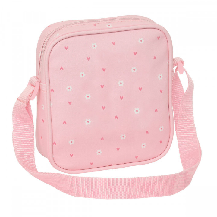 Shoulder Bag Safta Rabbit Pink 16 x 18 x 4 cm