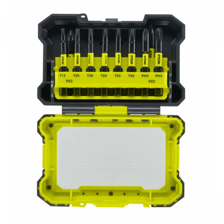 Ensemble de pointes Ryobi RAK10MSDI 50 mm 10 Pièces Phillips Pozidriv Torx