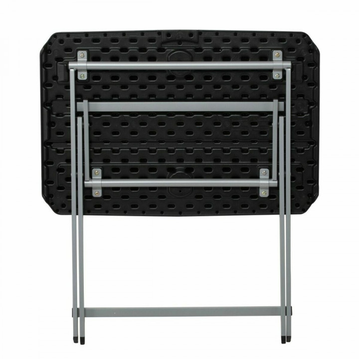 Folding Table Lifetime Black Steel Plastic 75 x 50,5 x 66 cm