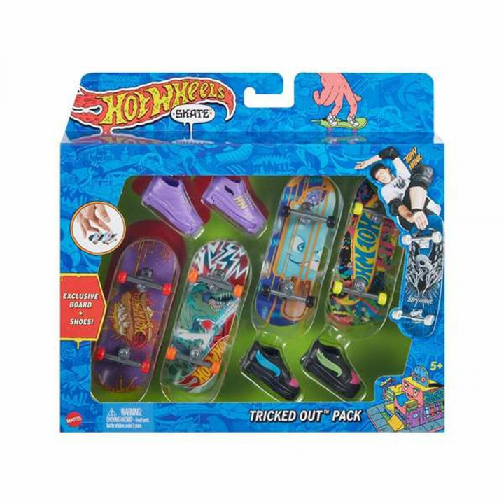Vingerskateboard Hot Wheels 8 Onderdelen
