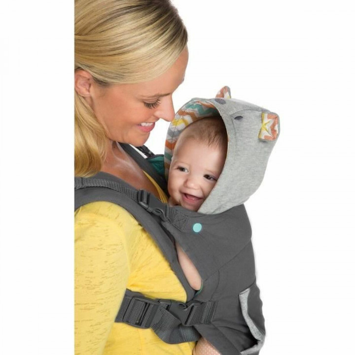 Zaino Porta bambino Infantino Cuddle Up Bear Grigio + 0 Anni + 0 Mesi