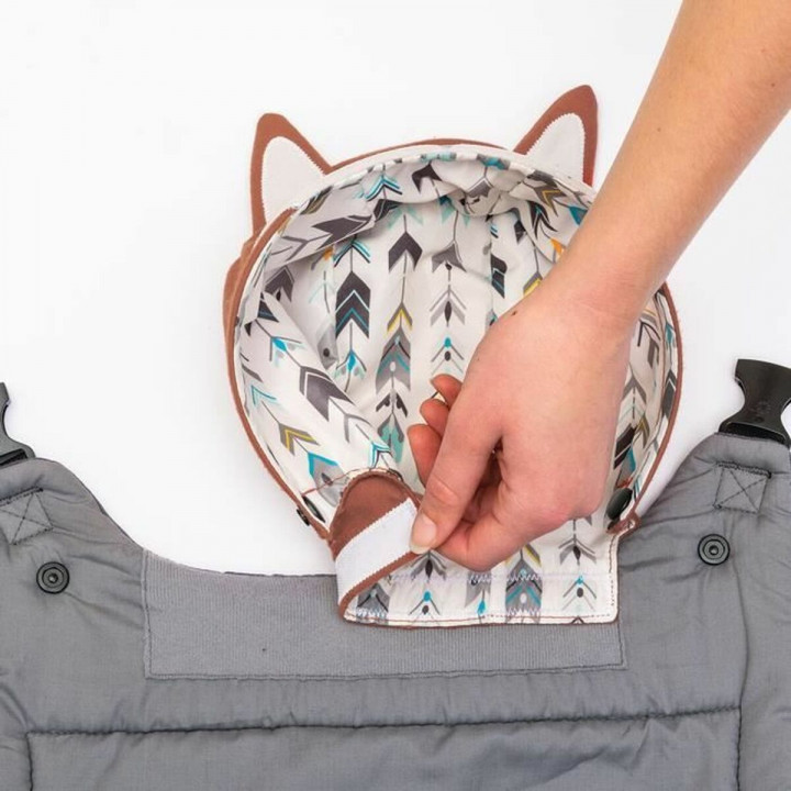 Mochila Portabebé Infantino Cuddle Up Fox + 6 Meses + 0 Meses