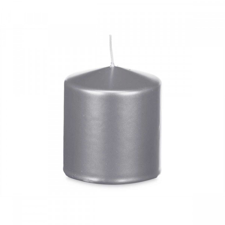 Candle Acorde Silver 9 x 10 x 9 cm (12 Units)