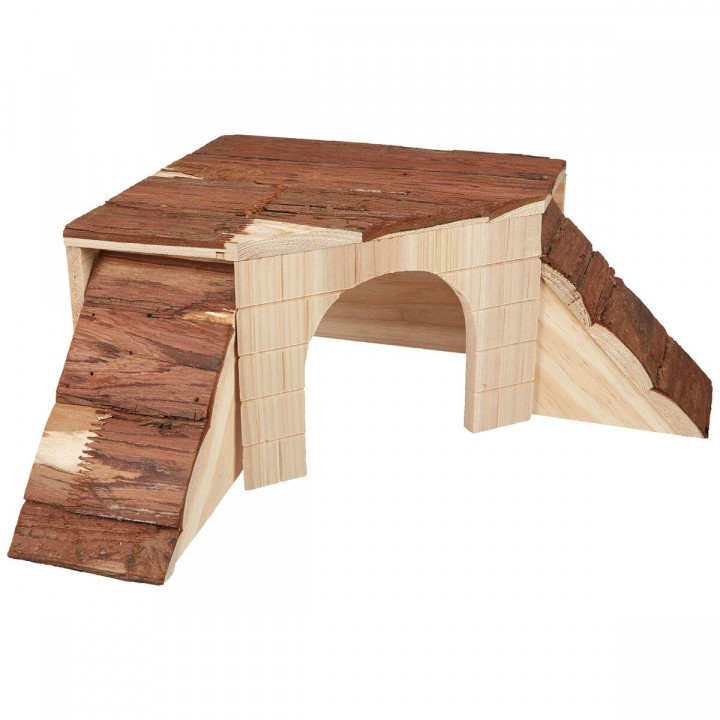 House for Rodents Kerbl 37 x 37 x 16 cm Brown Wood Rodents