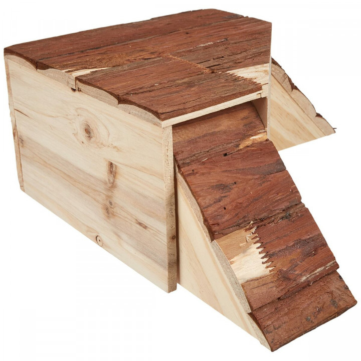 Maison pour rongeurs Kerbl 37 x 37 x 16 cm Marron Bois Rongeurs