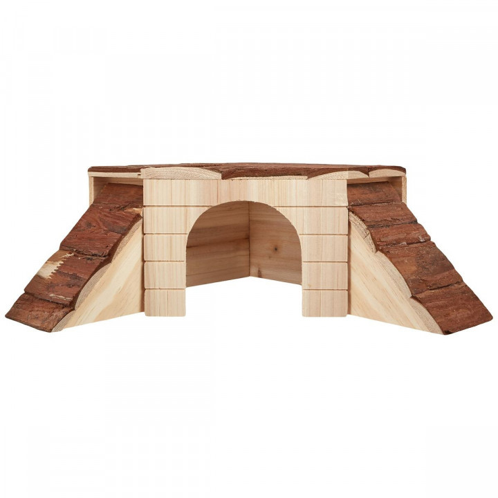 Casa per roditori Kerbl 37 x 37 x 16 cm Marrone Legno Roditori