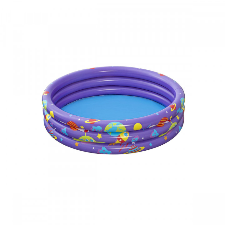 Bestway Opblaasbaar Kinderzwembad 3 Ringen met Ballen 102x25 cm +2 Jaar Binnen en Tuin 52466