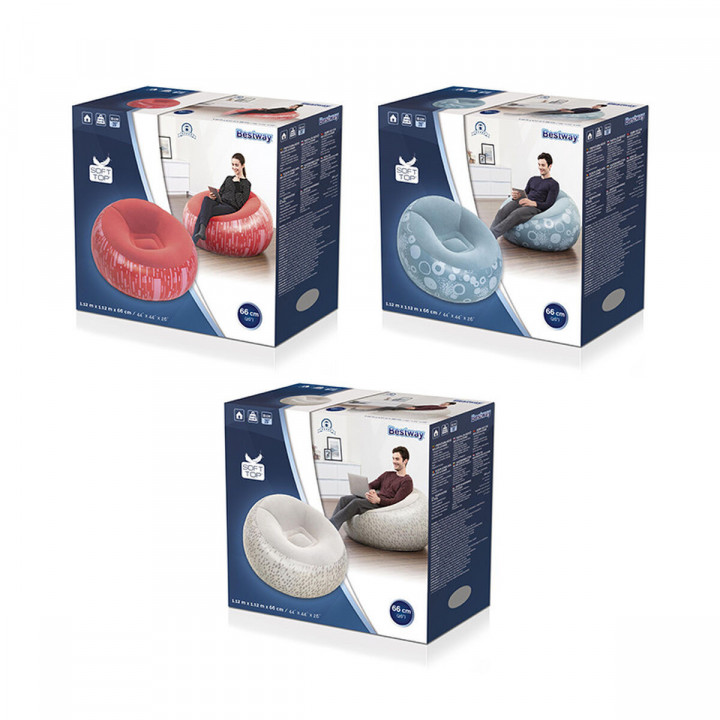 Inflatable Armchair Bestway Fashion 112 x 112 x 66 cm 122 x 122 x 66 cm