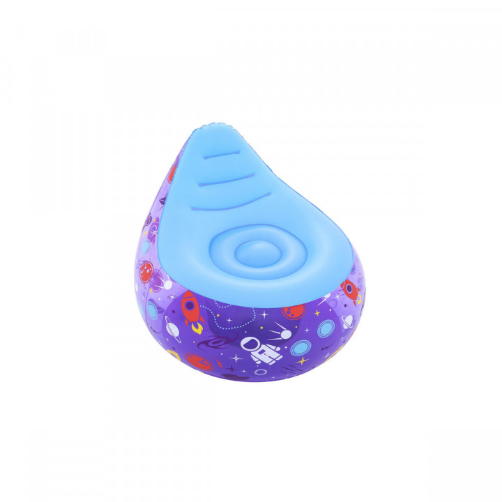 Bestway Sillon Hinchable con Luces Led Espacial 72x72x64 cm +3 Años Interior y Jardin 75122