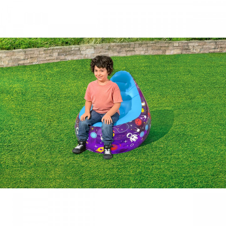 Bestway Opblaasbare Stoel met Ledverlichting Ruimtelijk 72x72x64 cm +3 Jaar Binnen en Tuin 75122