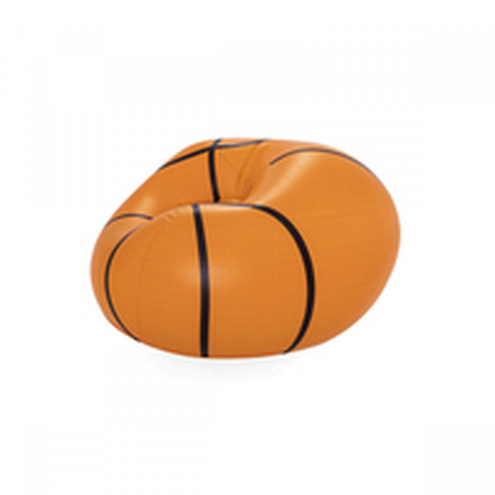 Inflatable Armchair Bestway Orange 114 x 112 x 66 cm 112 x 114 x 66 cm Basketball