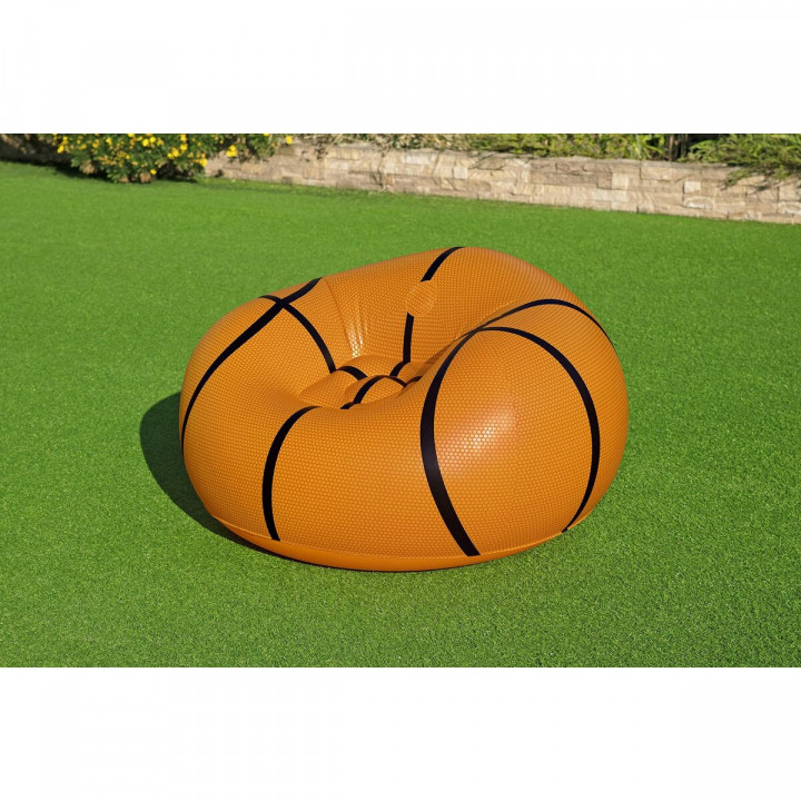 Inflatable Armchair Bestway Orange 114 x 112 x 66 cm 112 x 114 x 66 cm Basketball