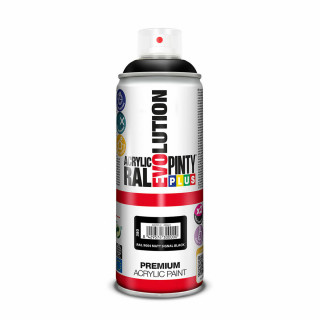Sprühfarbe Pintyplus Evolution RAL 9004 Signal Black 400 ml Mattierend