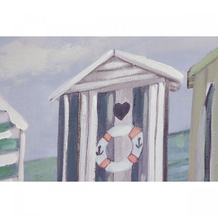 Canvas Home ESPRIT Canvas MDF Wood 120 x 3 x 60 cm Beach