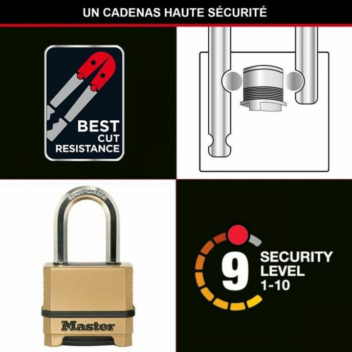 Lucchetto a combinazione Master Lock Zinco