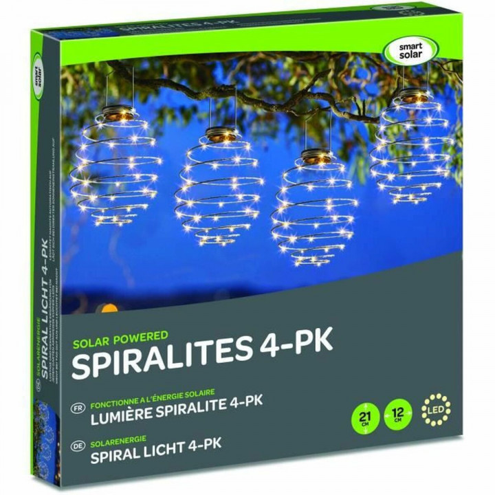 Leuchtende Dekoration Smart Garden Spiralight Grau 4 Stück