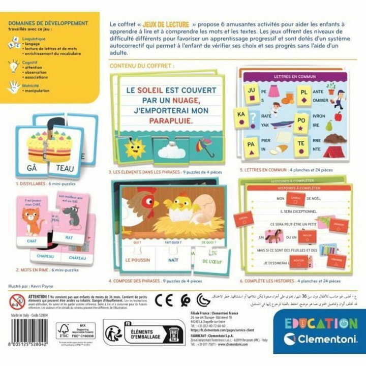 Gioco Educativo Clementoni Jeux de lecture (FR)