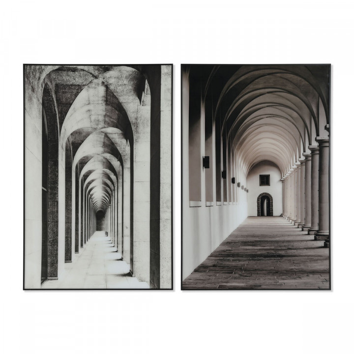 Quadro Home ESPRIT Alluminio Cristallo 80 x 2,5 x 120 cm