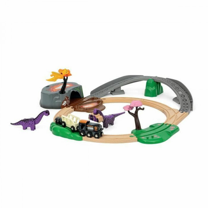Train met circuit Brio Aventure Dinosaure