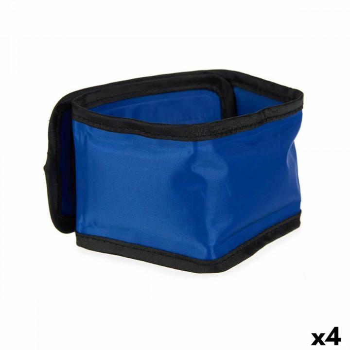 Hundehalsband Mascow Blau Schwarz Polyester PVC Gel 6,5 x 1 x 45 cm Kühlend (4 Stück)