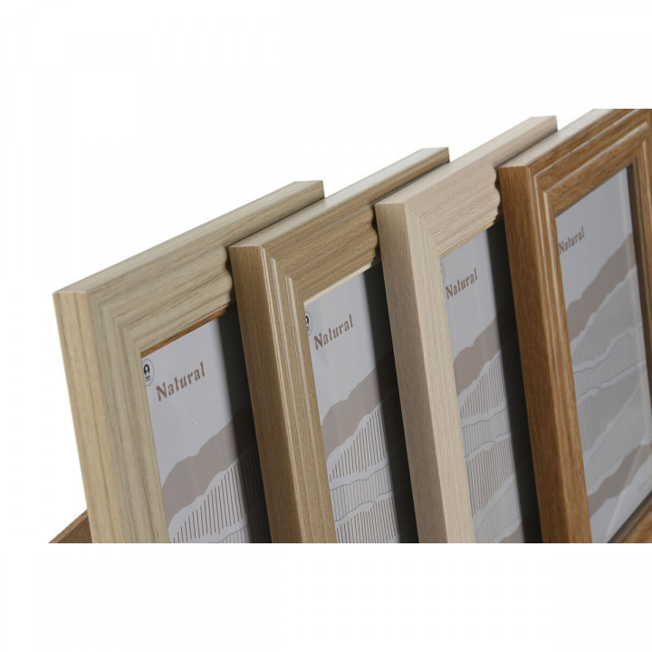 Fotolijsten Home ESPRIT Multicolour Kristal polyestyreen 19,2 x 1,6 x 24,2 cm (4 Stuks)