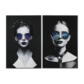 Schilderij Home ESPRIT Aluminium Hout MDF 80 x 3 x 120 cm 80 x 3,5 x 120 cm