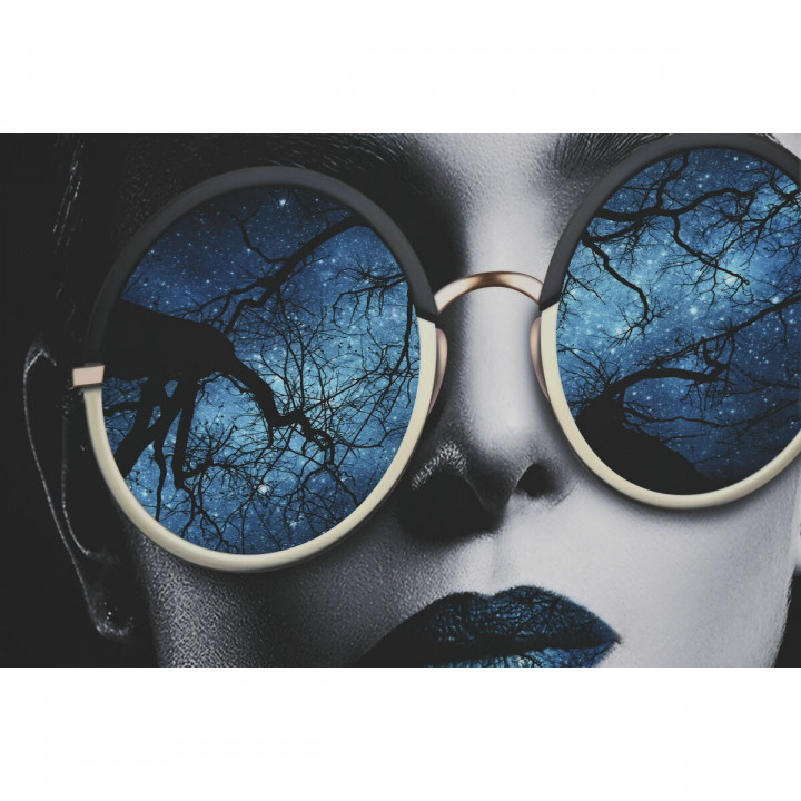 Quadro Home ESPRIT Alluminio Legno MDF 80 x 3 x 120 cm 80 x 3,5 x 120 cm