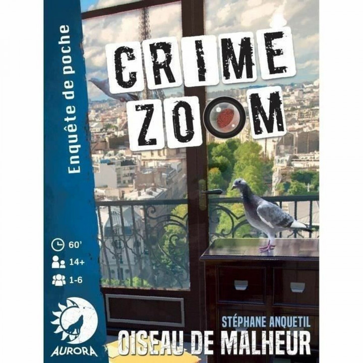 Jeu de société Asmodee Crime Zoom : Oiseau de Malheur 13 x 3 x 10 cm