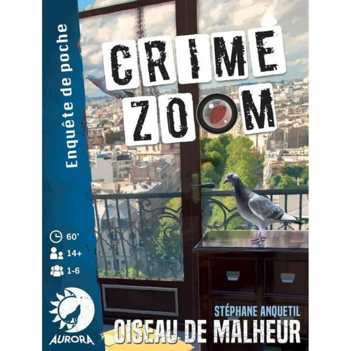 Board game Asmodee Crime Zoom : Oiseau de Malheur 13 x 3 x 10 cm