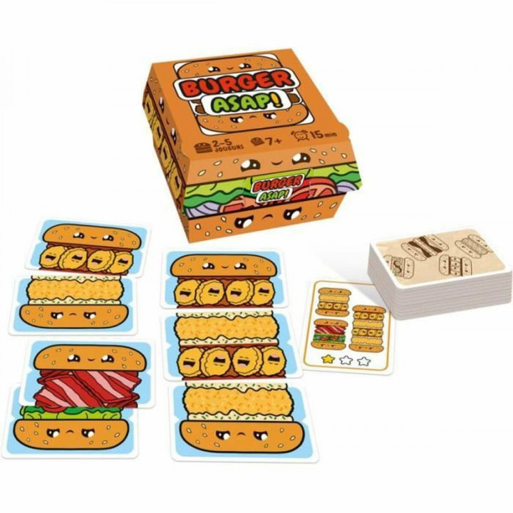 Gioco da Tavolo Asmodee Burger ASAP 12 x 7 x 13 cm