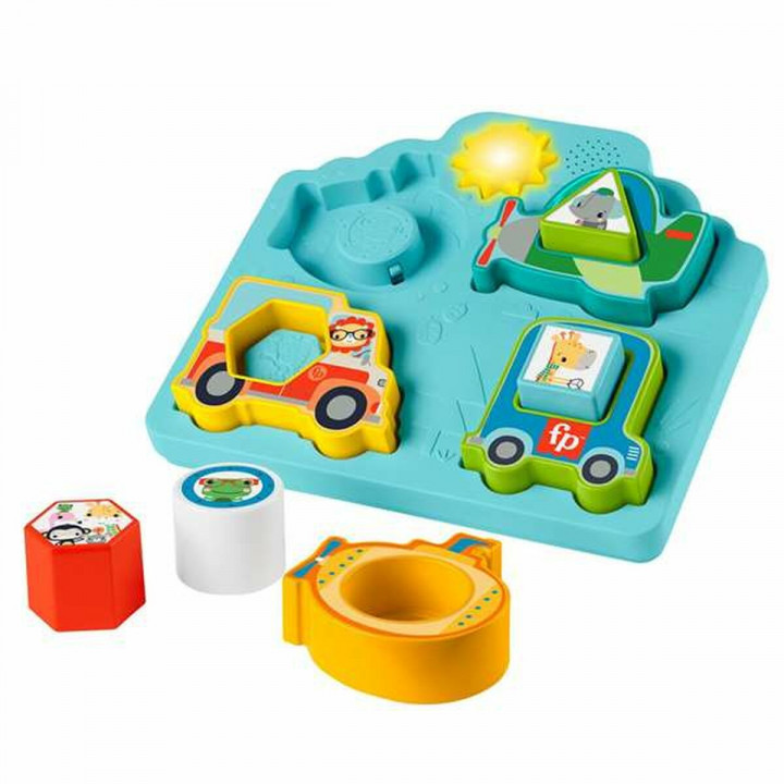Houten Kinderpuzzel Fisher-Price Auto's