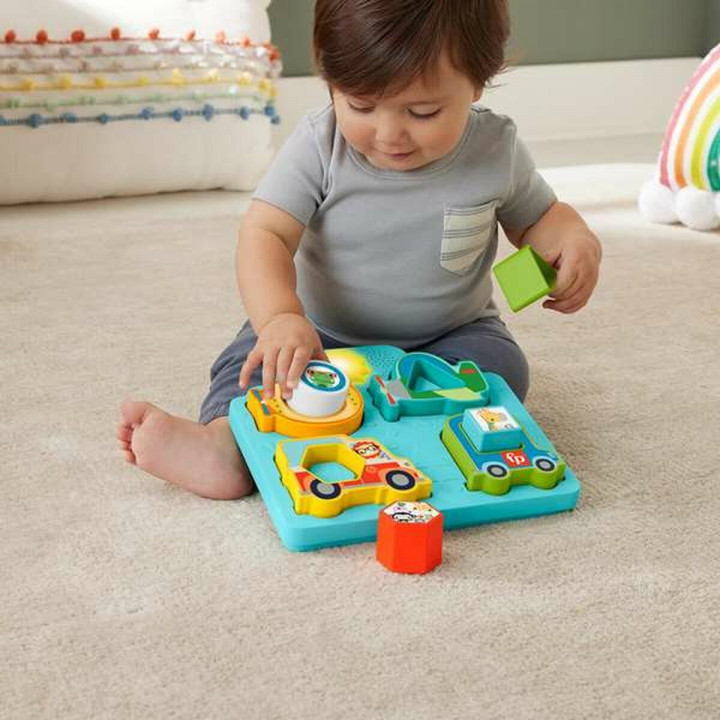 Houten Kinderpuzzel Fisher-Price Auto's