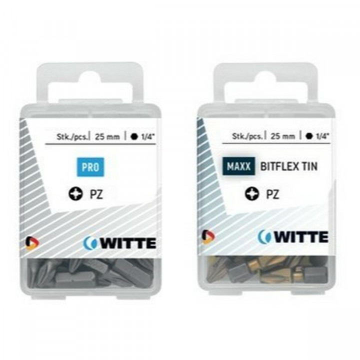 Set di punte WITTE PZ 3 BITFLEX TIN Pozidriv PZ3 5 Unità