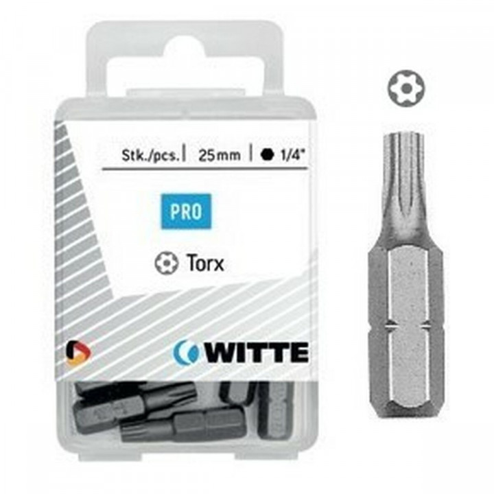 Juego de puntas WITTE Torx TX 10 5 Unidades