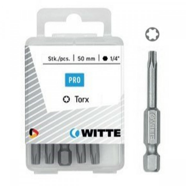 Set di punte WITTE Torx TX 40 5 Unità