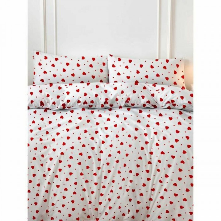 Parure de couette Rouge Lit king size 3 Pièces