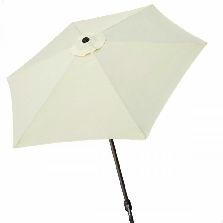 Parasol Aktive Crema Aluminio Acero 270 cm