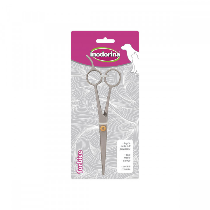 Pet Scissors Inodorina Steel 17 cm Grey